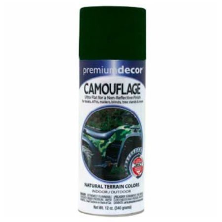 GENERAL PAINT Forest Green, Flat, 12 oz 171311